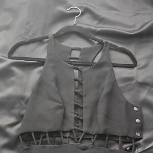 Elegant Black Sleeveless Dress